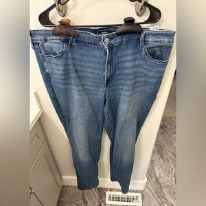 Old navy high rise straight jeans size 22